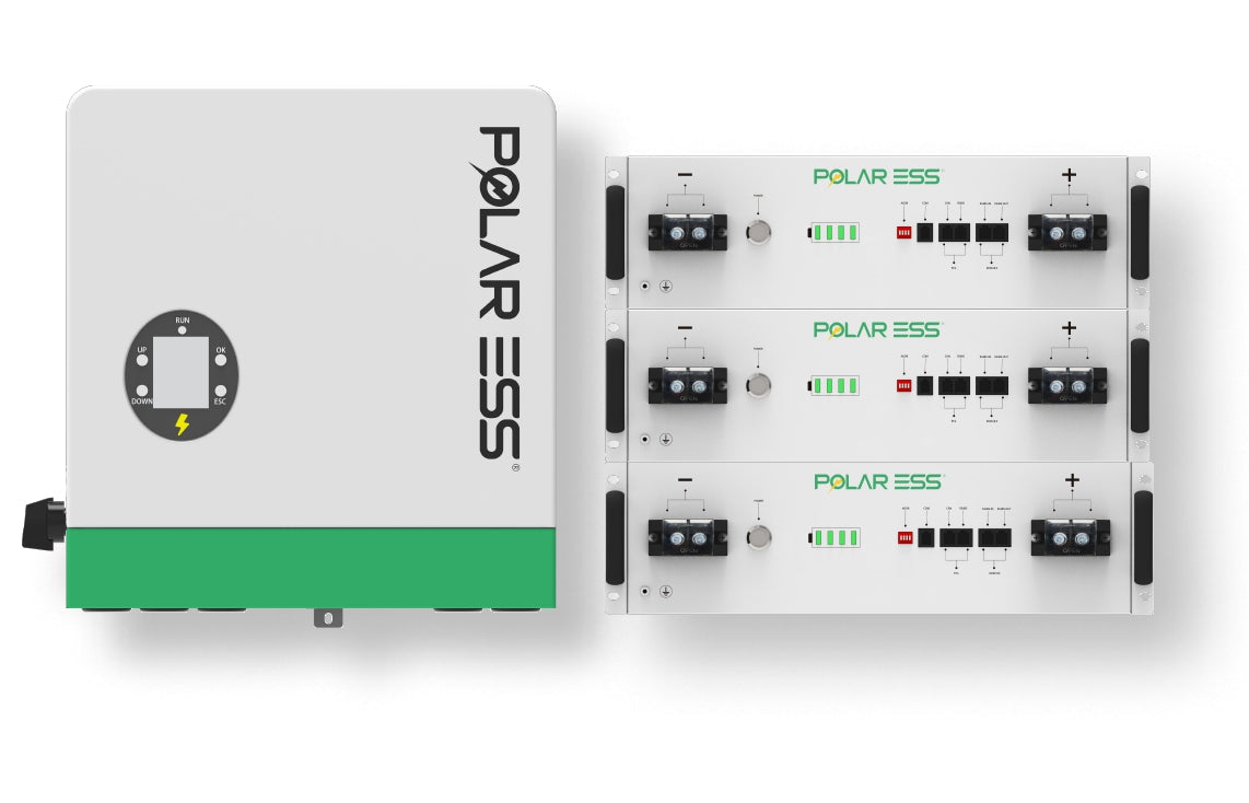 Polar ESS 15kWh home battery storage system with 6kW hybrid inverter