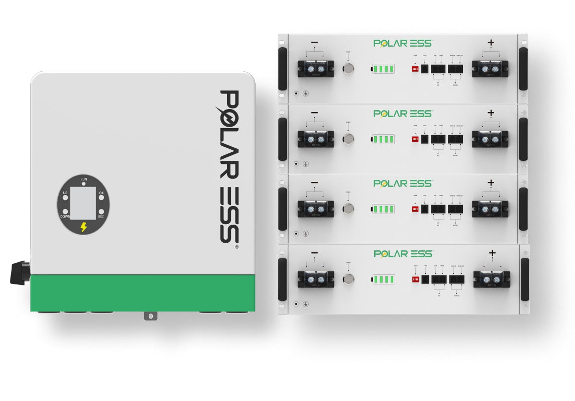 Polar ESS 20kWh home battery storage system with 6kW hybrid inverter